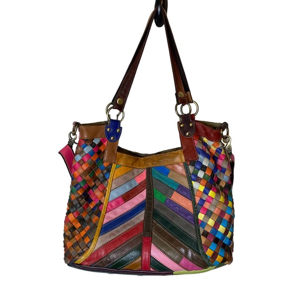 Amerileather Bags Amerileather Hazelle Leather Convertible Shoulder